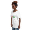 Unisex Short Sleeve V-Neck T-Shirt - Image 5