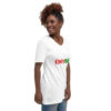 Unisex Short Sleeve V-Neck T-Shirt - Image 6