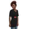 Unisex Short Sleeve V-Neck T-Shirt - Image 3